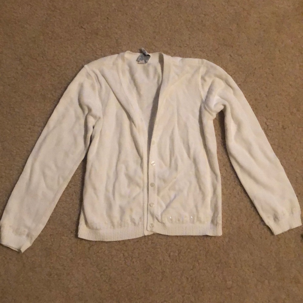 Gap white cardigan size M (8)